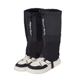 NICENEEDED Trimmer Brush Leg Gaiters show the adjustable elastic top strap for secure fit.