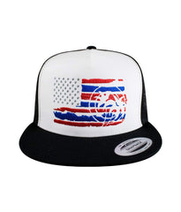 NICERIDE Strong Faded hat front embroidery detail for rugged streetwear style.