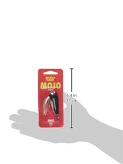 Nichols Lures Mojo Flutter Spoon close-up showing hand-tied flashabou for added attraction