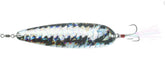 Nichols Lures FS8-118 Lake Fork Flutter Spoon close-up with sharp trebles for reliable hookups