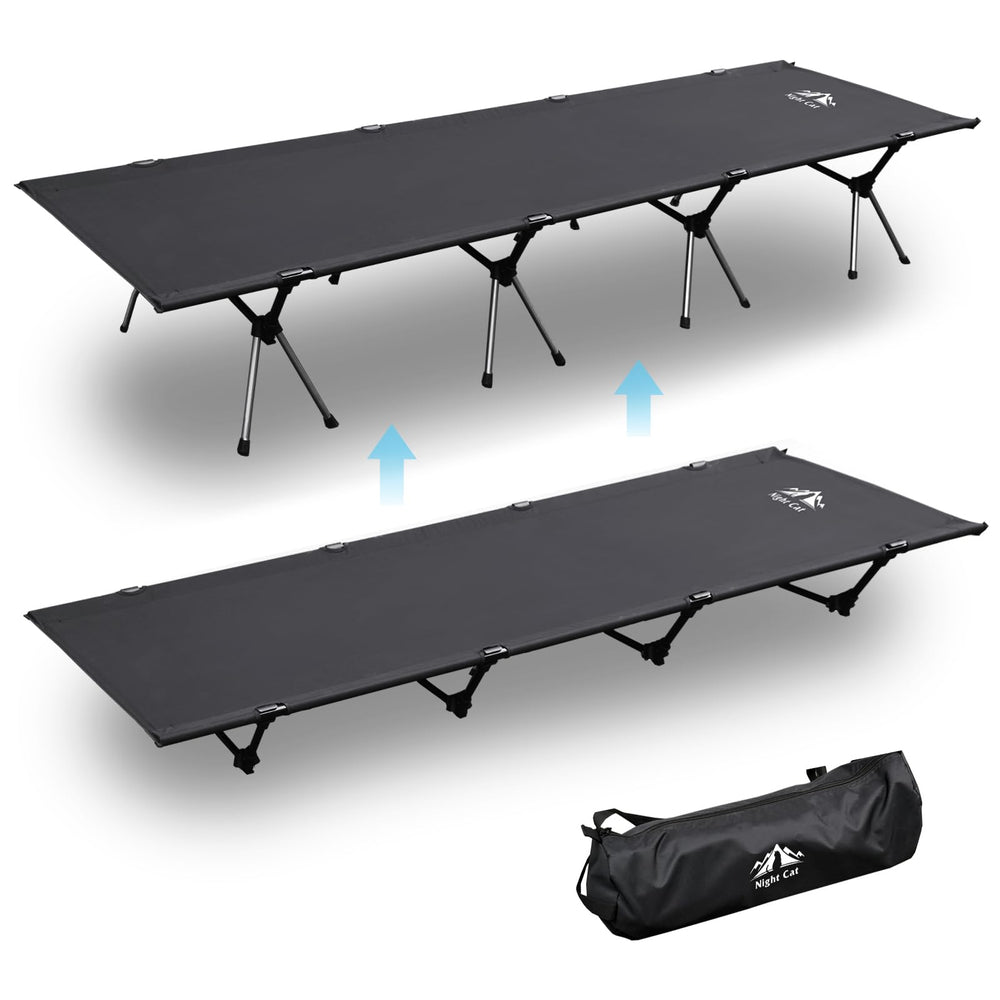 Night Cat camping cot bed setup in minutes for quick outdoor rest