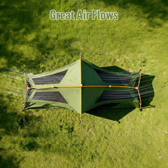 Night Cat one-person tent rainproof fabric highlights dry interior in wet weather