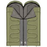 Night Cat sleeping bag with two single design for flexible sharing options.