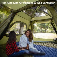 Night Cat porch setup illustrates added outdoor shade and entryway protection