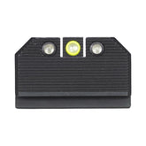 Night Fision front sight with tritium dots for fast low-light targeting