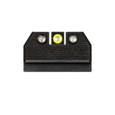 Night Fision front yellow-ring glow improves daytime and night aiming visibility.