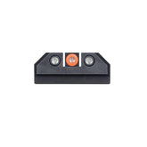 Night Fision Tritium night sight front orange ring on CZ P-10 improves quick target acquisition in low light