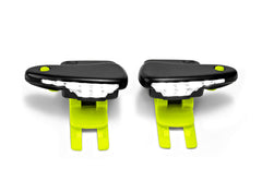 Night Runner 270 shoe lights clip to shoelaces for hands-free visibility.