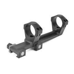 Nightforce 30mm scope rings in titanium alloy provide lightweight strength and recoil stability.