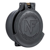 Nightforce eyepiece cap with clamp-on attachment protects the lens from dust