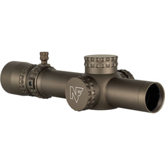 Nightforce NX8 F1 first focal plane reticle maintains accurate subtensions across all magnifications.