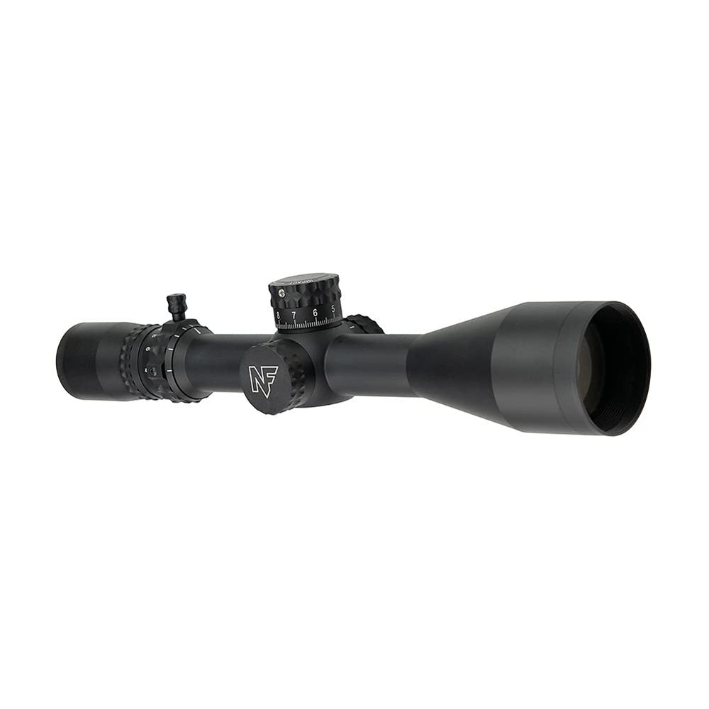 Nightforce NX8 illuminated reticle close-up for faster target acquisition.