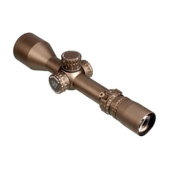 Nightforce NX8 MIL-XT reticle close-up with .2 Mil-Radian holds for precise aiming.