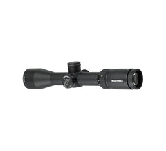 Nightforce SHV side-parallax image highlights precise distance control at any range.