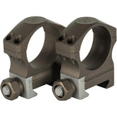 Nightforce X-Treme Duty Ultralite 30mm rings frontal view for reliable recoil management.
