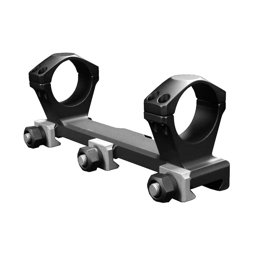 Nightforce X-Treme Duty Ultralite MagMount side view, 30mm, 0 MOA, lightweight stability.