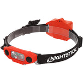 Nightstick DICATA XPP-5462RX headlamp front view shows hands-free bright light for tasks.