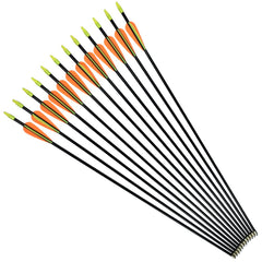 NIKA ARCHERY fiberglass arrows 26in pack ready for youth target practice.
