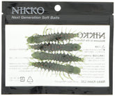 NIKKO Hellgrammite 3-inch Watermelon Red Flake lure, floating and scented for easier bites.