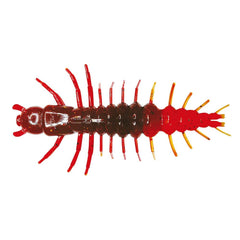 NIKKO Hellgrammite 4.25in Magma bait with hook slot and jointed abdomen for action