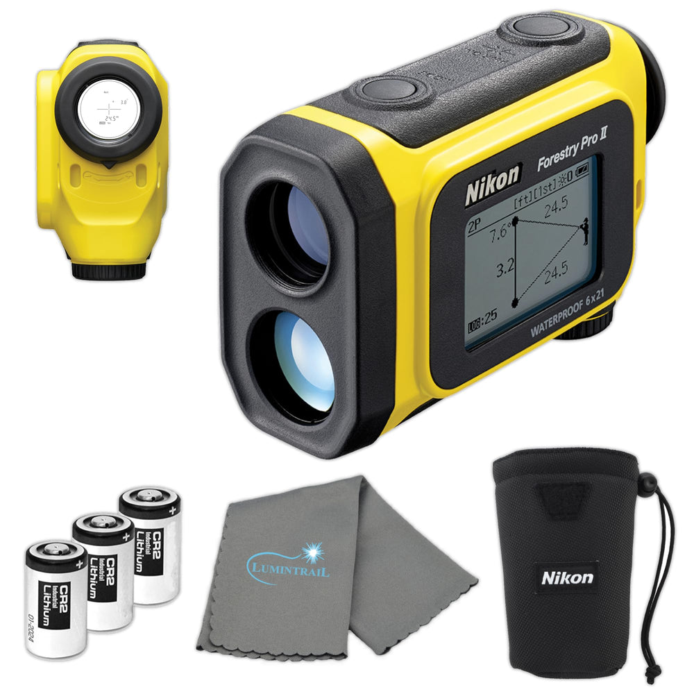 Nikon Forestry Pro II rangefinder front view for rugged field use and quick measurements