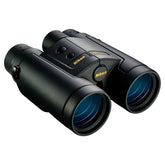 Nikon LaserForce 10x42 binoculars with red OLED display for quick range readings in low light.