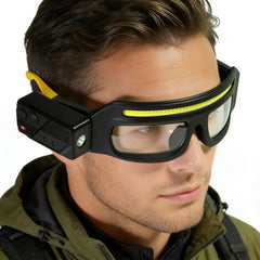 NIRIAHO headlamp glasses motion sensor front view for hands-free lighting