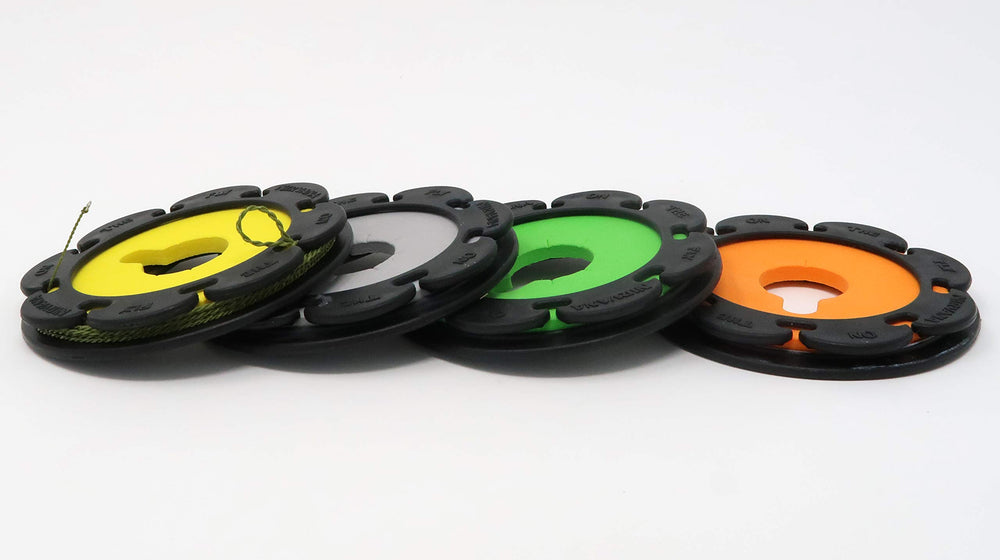 Angled view of Nirvana 4-pack leader rig holders