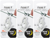 Nite Ize Figure 9 Small Rope Tightener in front view for quick tightening on the go