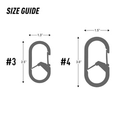 Nite Ize G-Series SlideLock carabiner with outer SlideLock gate ensures secure attachment.