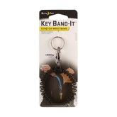 Nite Ize Key Band-It wristband with S-Biner clip in smoke color for easy access