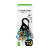 Nite Ize KeyRack steel S-Biner with six S-Biners keeps keys neatly organized.
