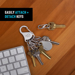 Nite Ize KeyRack Steel S-Biners hold keys securely for sharing.