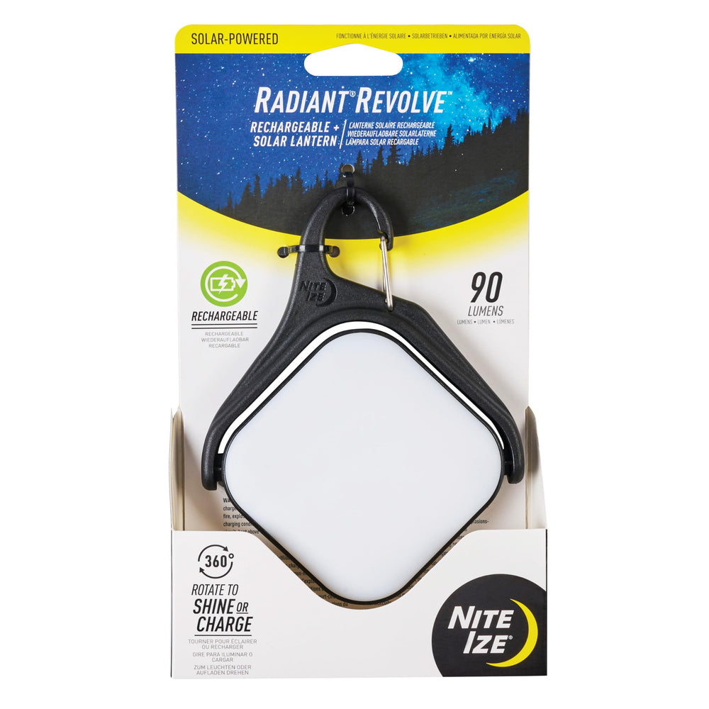 Nite Ize Radiant Revolve solar panel charging for daytime camping power