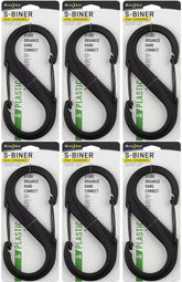 Nite Ize S-Biner 8 front view highlighting dual gates for hands-free organization.