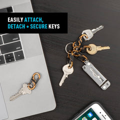 Nite Ize S-Biner MicroLock twist-to-lock lever adds secure key retention.