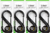 Nite Ize S-Biner No.4 dual-gated carabiner in tactical black with secure gates