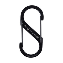 Nite Ize S-Biner Size 3 attached to zipper sliders on a backpack.