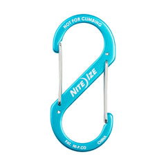 Nite Ize S-Biner Size #4 blue rugged aluminum construction for lightweight strength.