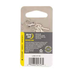 Nite Ize S-Biner SlideLock #2 highlighting stainless steel body.