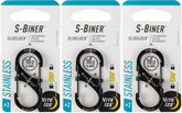 Nite Ize S-Biner SlideLock front view with dual sliders for secure closure.