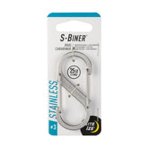 Nite Ize SB3-03-11 dual gated carabiner in stainless steel for secure quick access