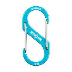 Nite Ize S-Biner blue two-gate design secures zippers and small gear.