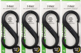 Nite Ize S-Biner SBP6-03-01BG double gated front view in assorted colors for versatile linking.