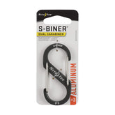 Nite Ize Size-3 S-Biner charcoal grey front view for secure key and gear setup.