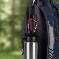 Nite Ize Size-3 S-Biner SlideLock secures small items to backpacks or zippers.