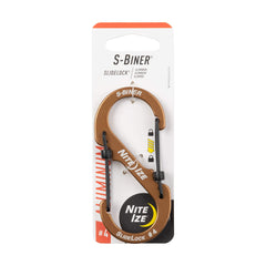 Nite Ize Size #4 S-Biner SlideLock dual carabiner secures keys.