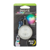 Nite Ize SpotLit XL carabiner light attached to keys for bright visibility
