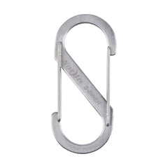 Nite Ize Stainless S-Biner links two zipper sliders on a backpack.