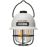 NITECORE LR40 camping lantern glowing for night camping